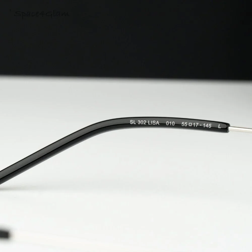 Saint Laurent Men Sunglasses Silver Flash SL302LISA 010 NEW AUTHENTIC - Picture 4 of 12